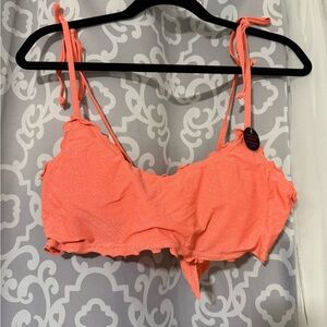 No Boundaries Coral Bikini Top